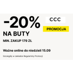 -20% rabatu na buty przy MWZ 179 zł w CCC