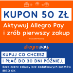 Kupon 50 zł za pierwszy zakup przez Allegro Pay na Allegro