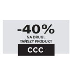 -40% na drugi tańszy produkt w CCC