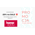 Dodatkowe -20% rabatu na wyprzedaż w Home&You