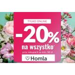 -20% na wszystko przy MWZ 50 zł w Homla