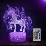 Jednorożec lampka nocna 3D zmianiająca kolory za 21,39 zł na Amazon.pl