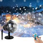 Projektor LED płatki śniegu z pilotem IP65 za 35,80 zł na Amazon.pl