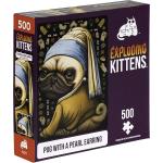 Puzzle Exploding Kittens Pug with a pearl earring 500 el. za 44,99 zł na Amazon.pl