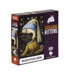 Puzzle Exploding Kittens Pug with a pearl earring 500 el. za 28,99 zł na Amazon.pl