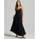 Superdry długa czarna sukienka za 239,99 zł w Limango