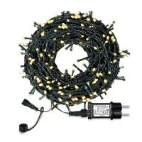 Łańcuch świetlny 300 diod LED ciepła biel wodoszczelny za 25,99 zł na Amazon.pl
