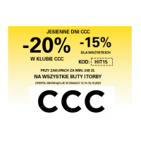 Rabat 20% lub 15% na wszystkie torby i buty w CCC