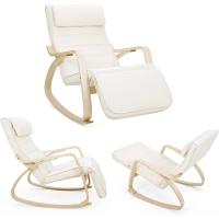 Drewniane krzesło bujane fotel relaksacyjny za 299,99 zł na Amazon.pl