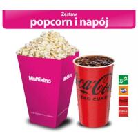 Multikino Zestaw Średni Popcorn i napój za 16,99 zł na Grouponie