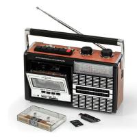 Mobilny radioodtwarzacz kasetowy w stylu retro USB SD za 147,26 zł na Amazon.pl