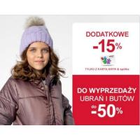 Smyk dodatkowe - 15% od wyprzedaży - 50%