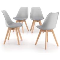 Zestaw 4 krzeseł w stylu skandynawskim za 238 zł na Amazon.pl